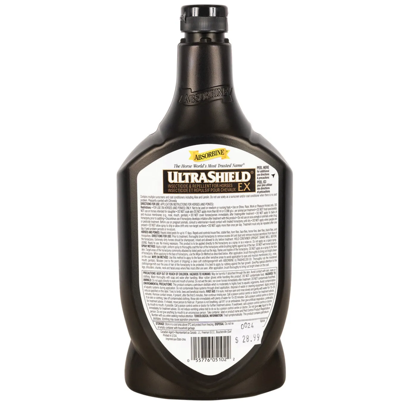 Absorbine UltraShield EX Fly Repellent Refill 950 mL