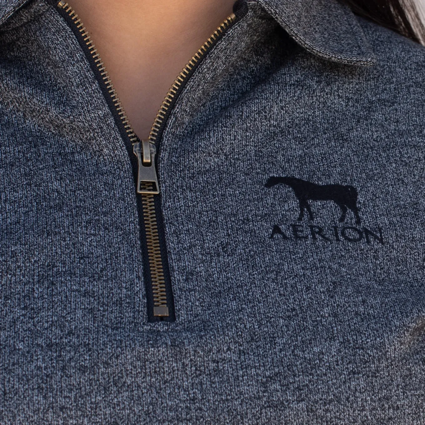 Aerion Equestrian Quarter Zip Polo Sweatshirt
