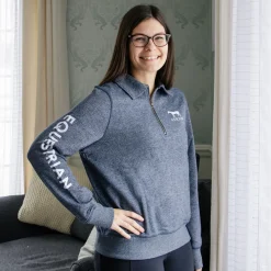 Aerion Equestrian Quarter Zip Polo Sweatshirt