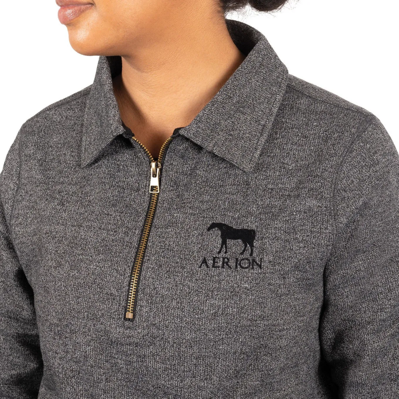 Aerion Equestrian Quarter Zip Polo Sweatshirt