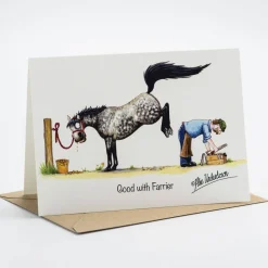 Alex Underdown Good With Farrier Greeting Card