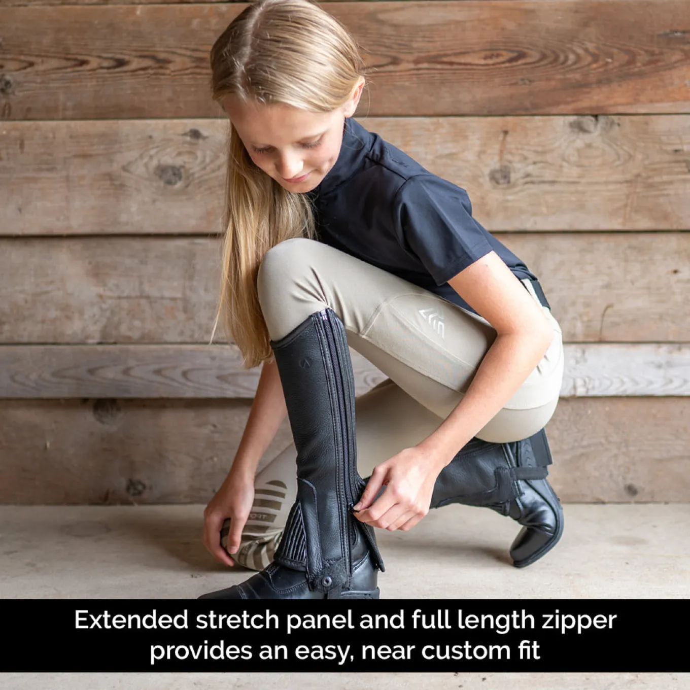 Auken FitMe Aspire Leather Half Chaps - Kids'