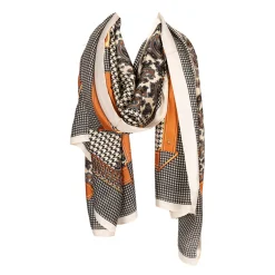 AWST Acrylic Cashmere Snaffle Bit & Houndstooth Scarf