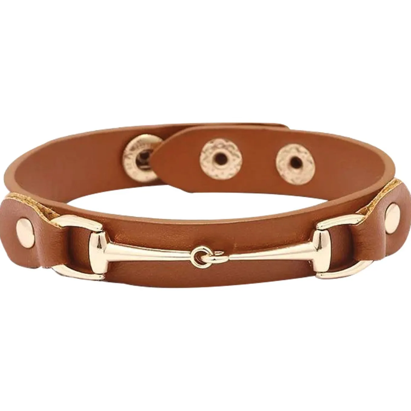 AWST Vegan Leather Snaffle Bit Bracelet
