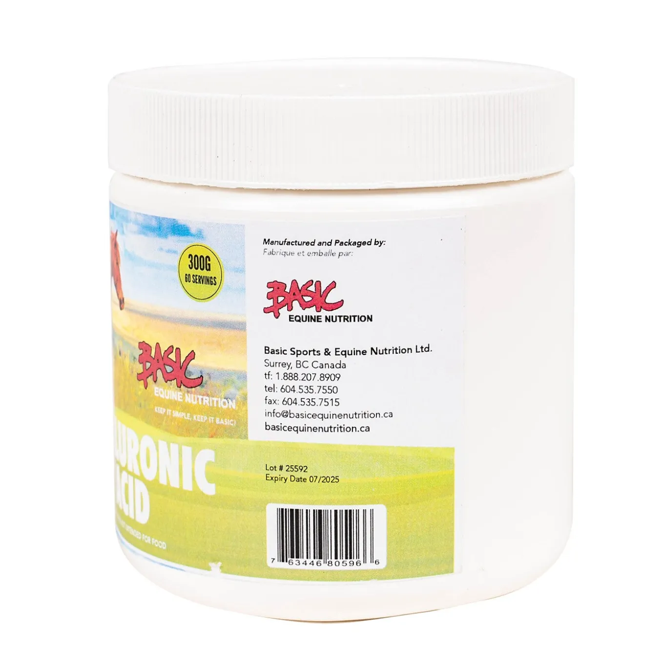 Basic Equine Nutrition Hyaluronic Acid 99% 300 g