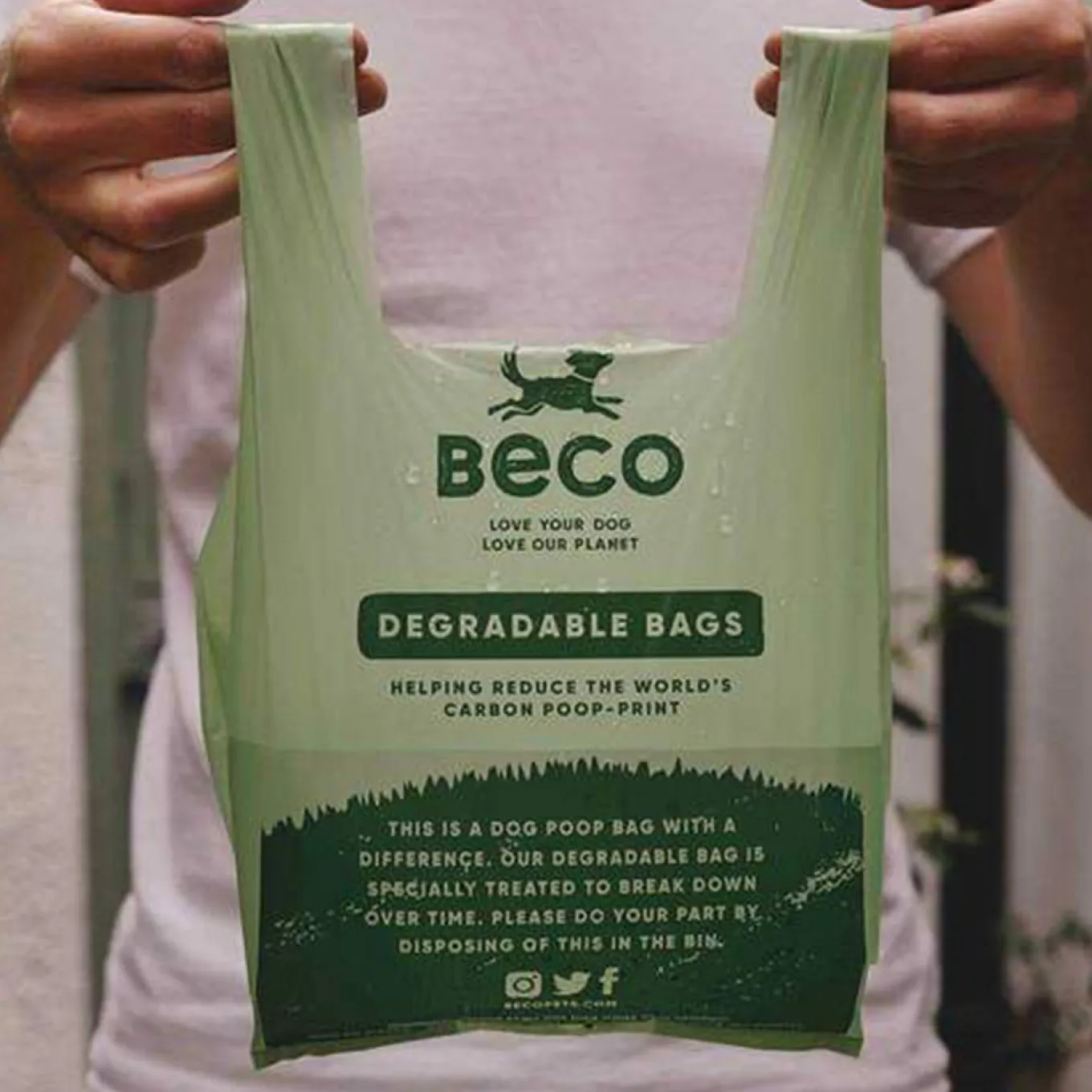 Beco Unscented Poop Bags W/ Handle - Pack of 120