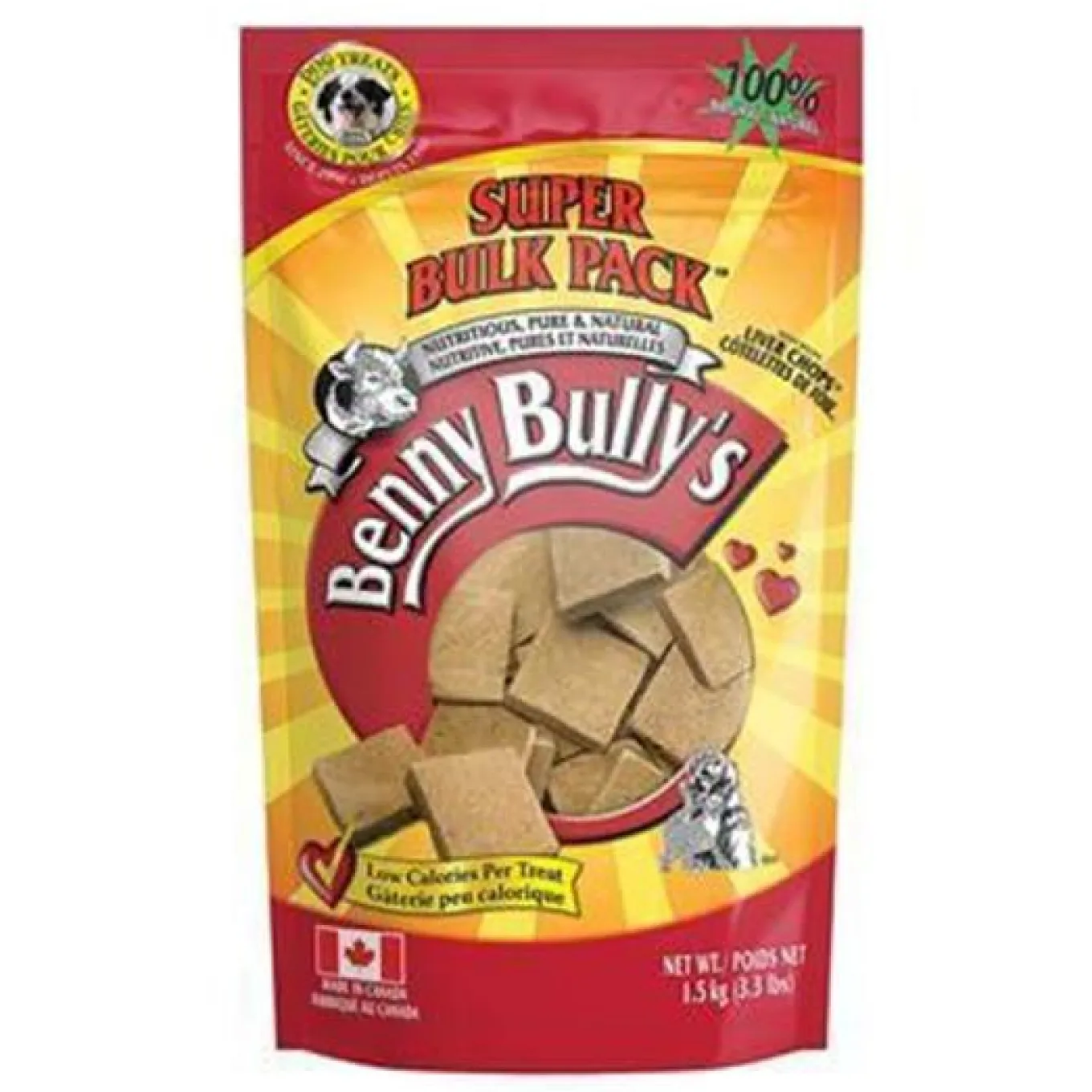 Benny Bully's Liver Chops Dog Treats 1.5 kg