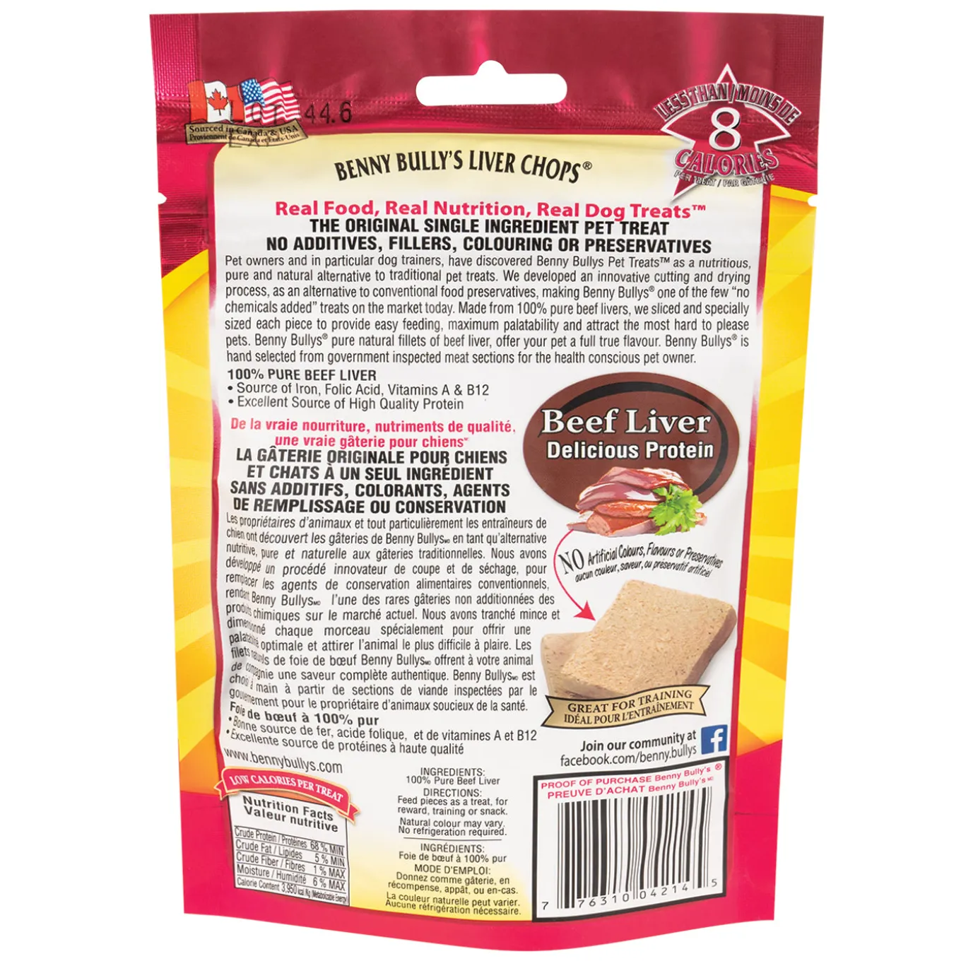 Benny Bully's Liver Chops Dog Treats 40 g