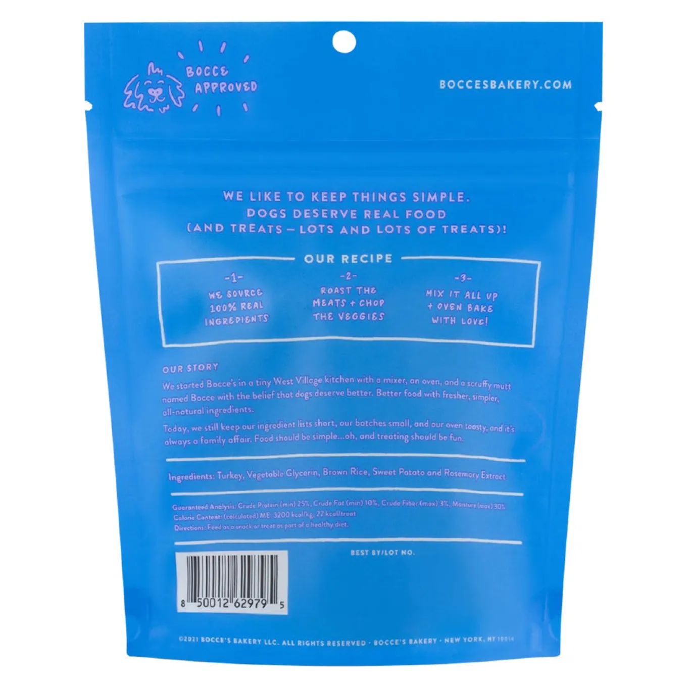 Bocce's Bakery Grazers Turkey Jerky Sticks 113 g