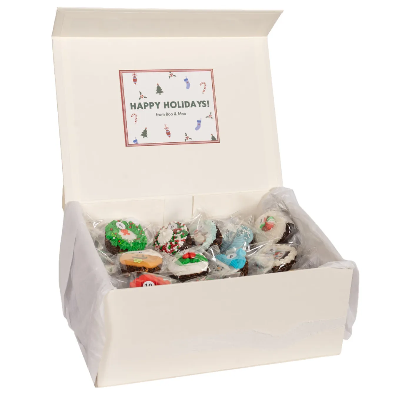 Boo & Moo Decorated Cookies Advent Calendar