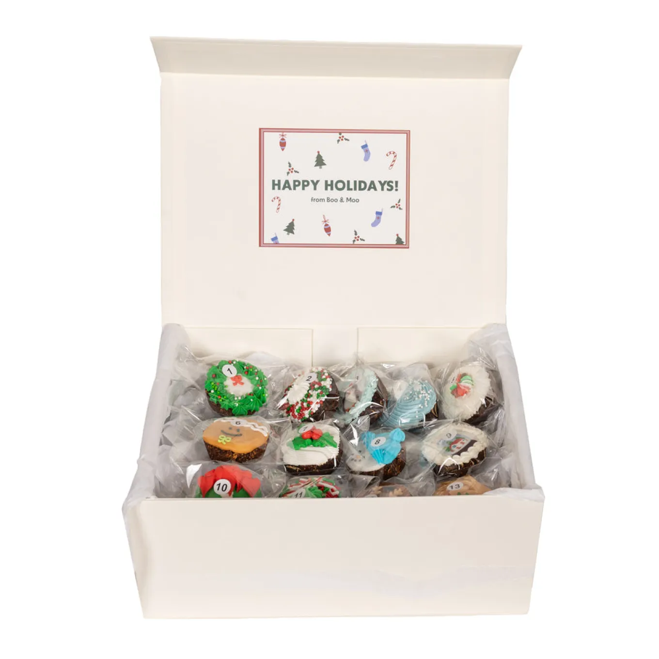 Boo & Moo Decorated Cookies Advent Calendar