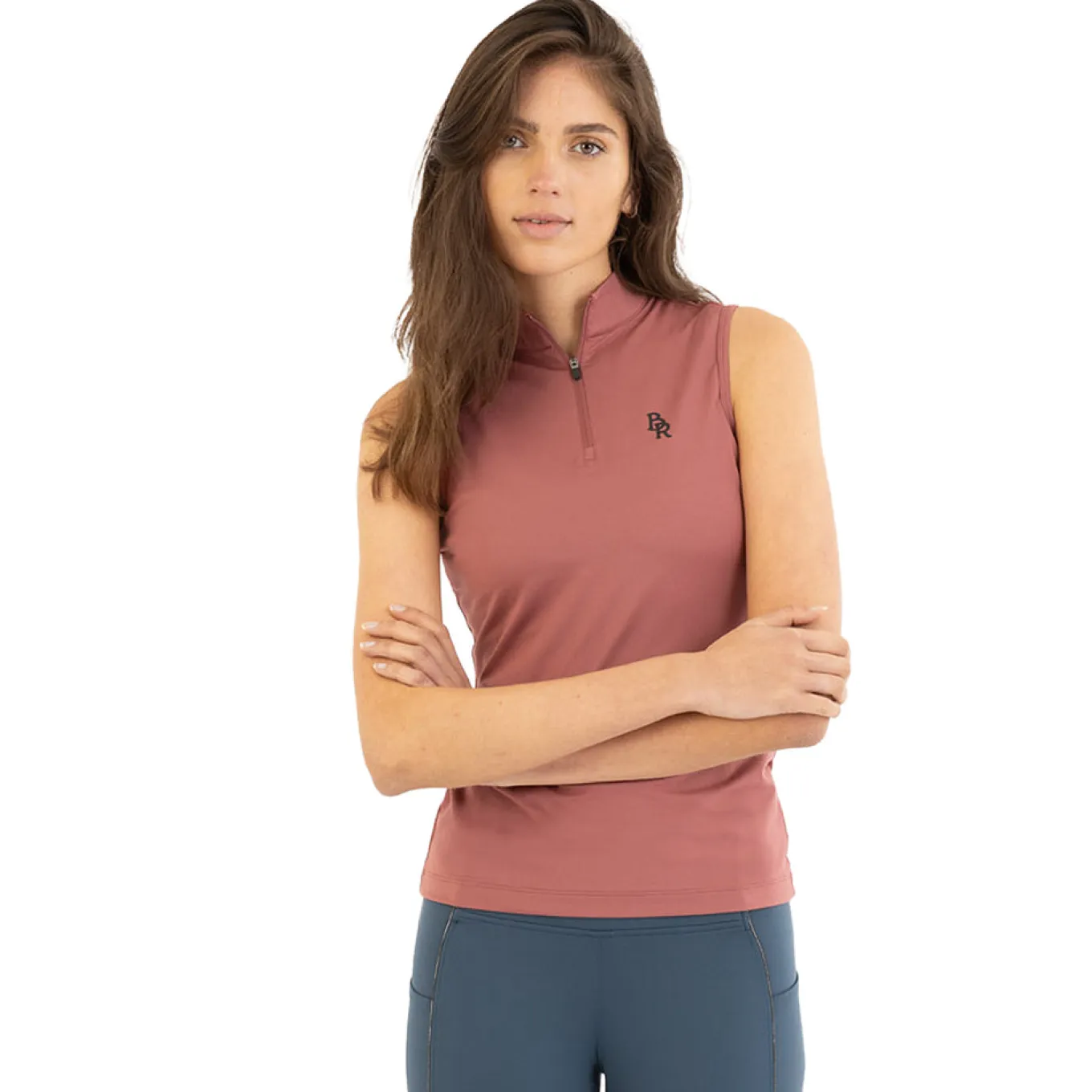 BR Isis Sleeveless Quarter Zip Top