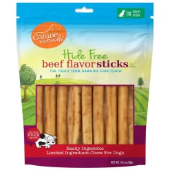 Canine Naturals Hide Free Beef Recipe Sticks 12 cm - 10 Pack