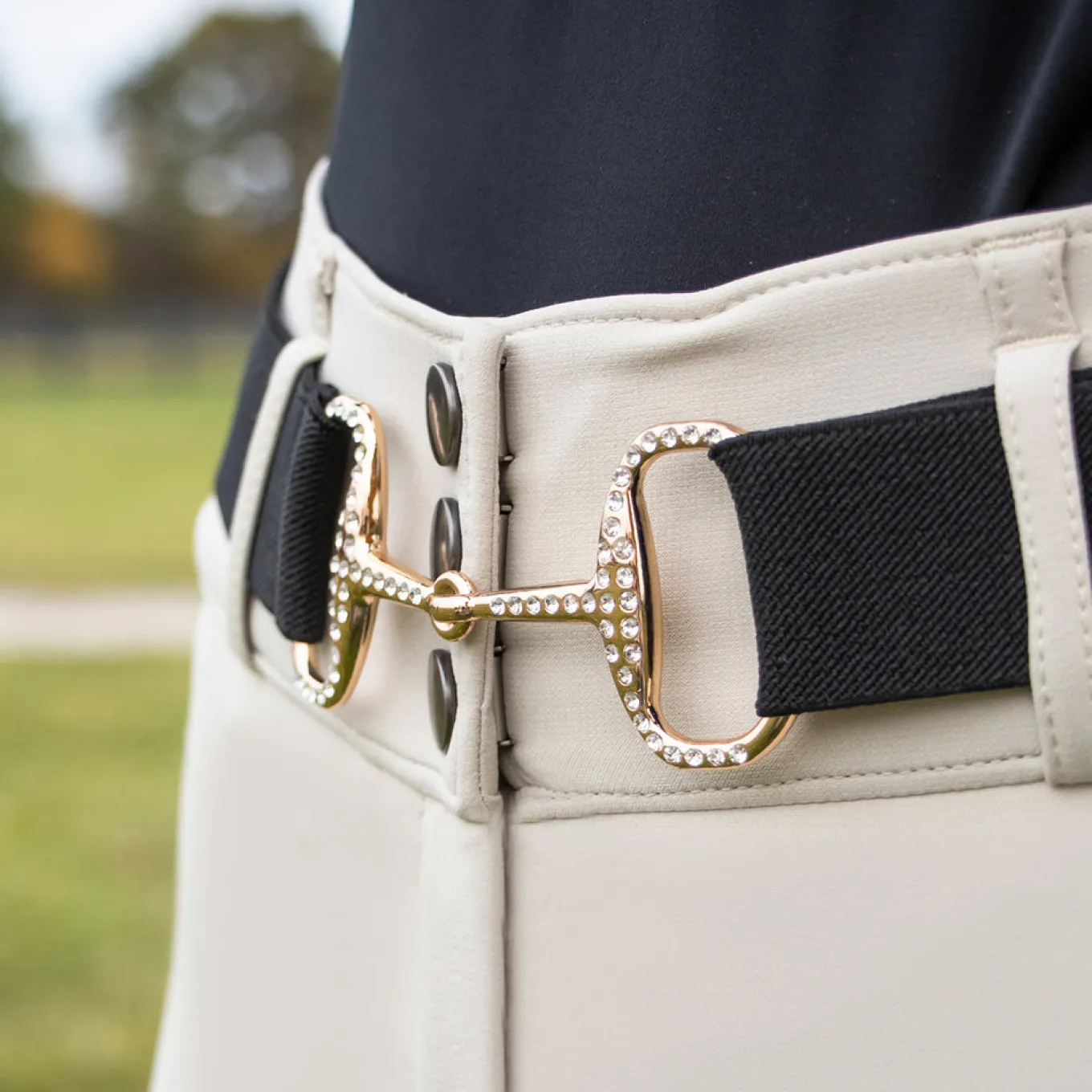 Cinto Crystal Diamante Bit Performance Stretch Belt