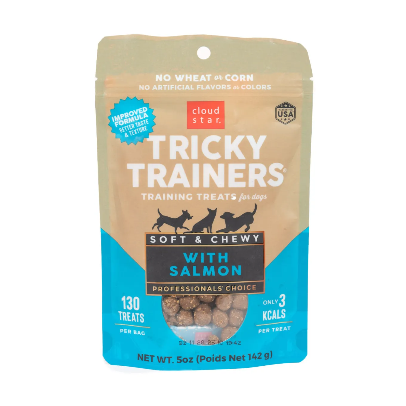 Cloud Star Tricky Trainers Chewy Salmon Dog Treats 141 g