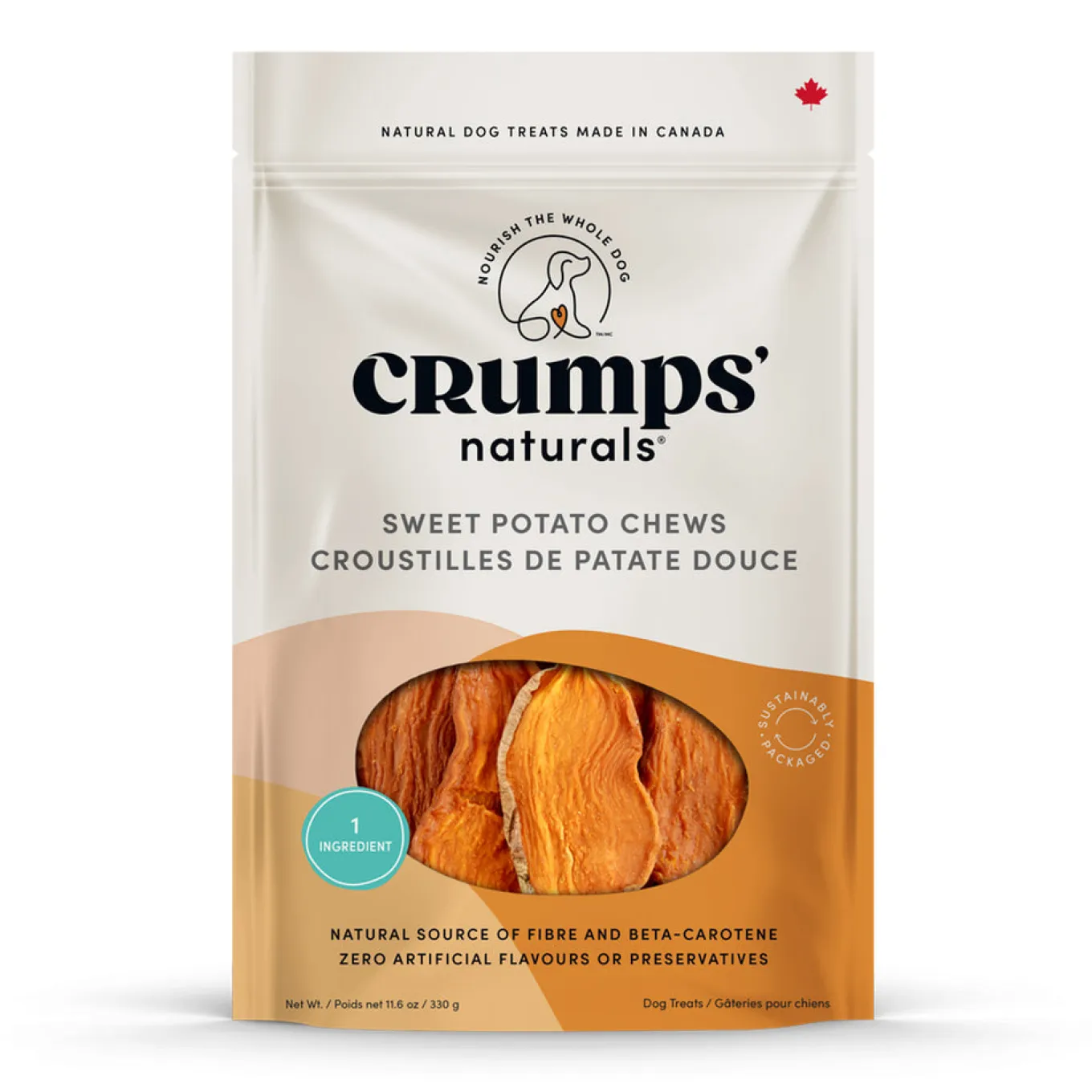 Crumps Sweet Potato Chews 330 g