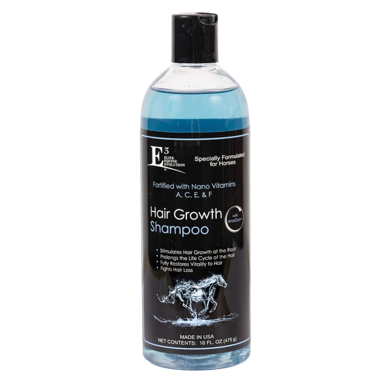 E3 Elite Equine Hair Growth Shampoo 473 mL