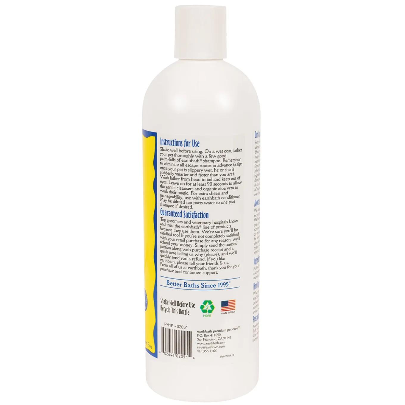 Earthbath Hypoallergenic Shampoo 472 mL