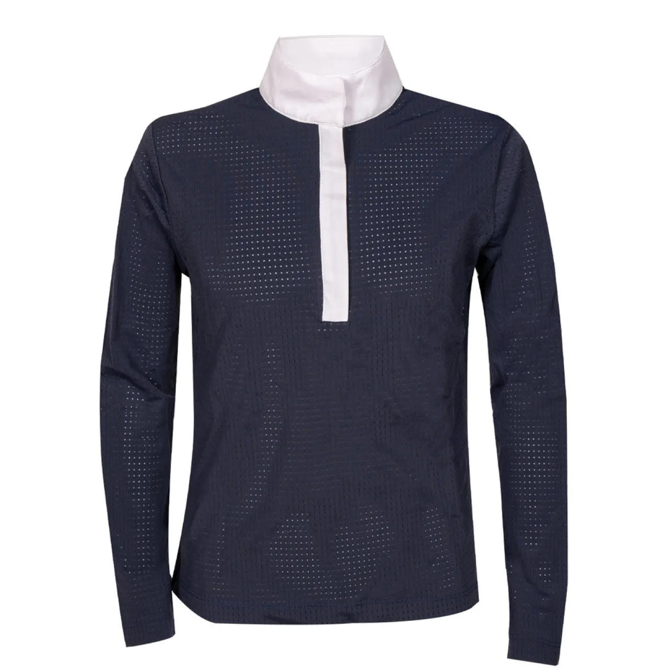 Elation Platinum Sicily Perforated Long Sleeve Show Shirt - Kids'