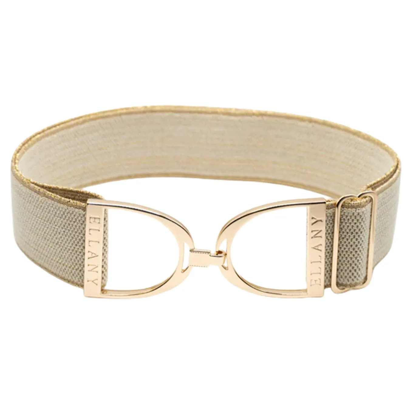 Ellany Elastic Belt W/ Gold Stirrup