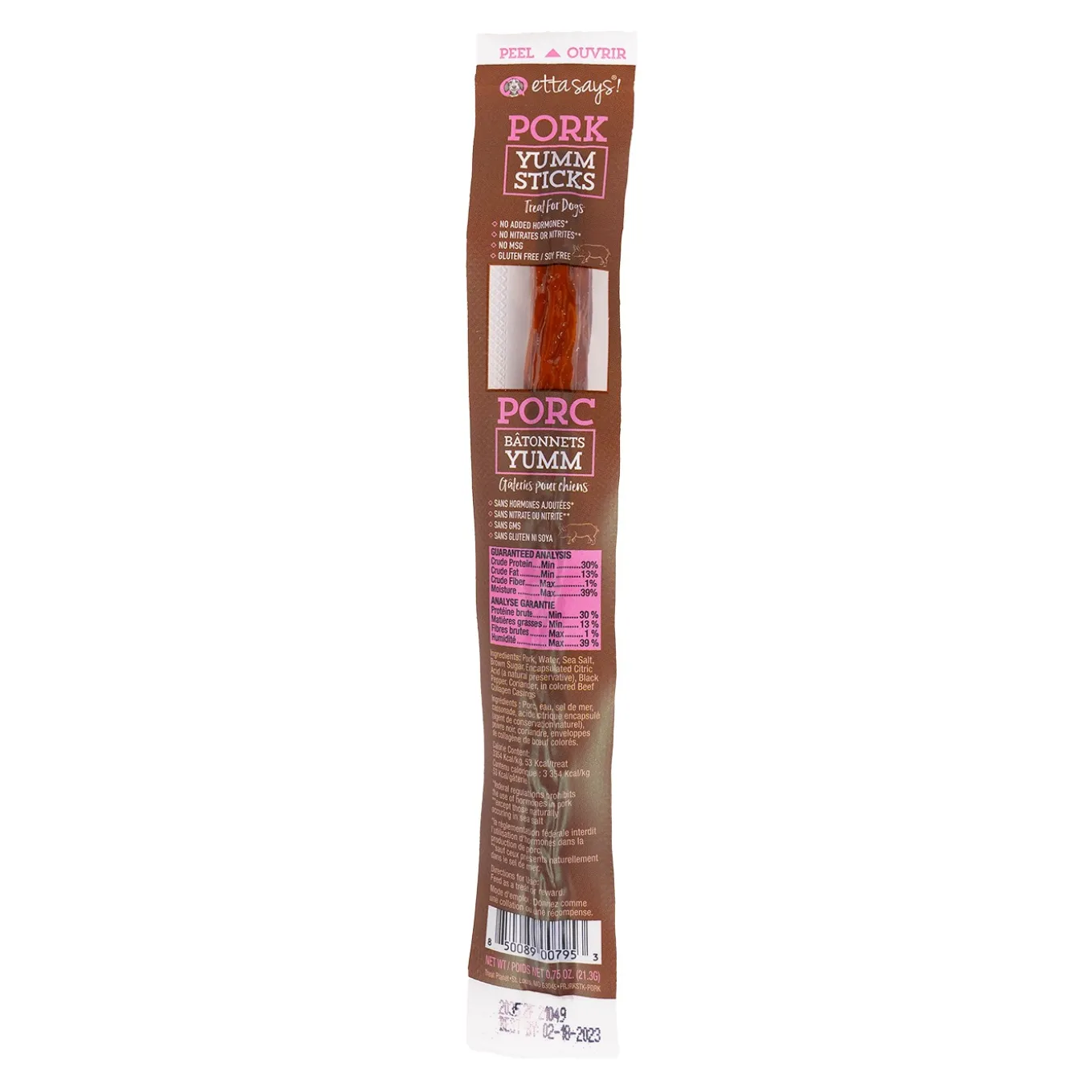 Etta Says! Yumm Pork Stick Dog Chew 21 g