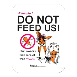 Fergus Barn Sign Do Not Feed Horses