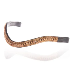 FFE Rose Gold Princess Wave Dressage Snaffle Bridle