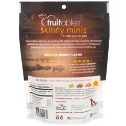 Fruitables Skinny Minis Chewy Grilled Bison Dog Treats 141 g