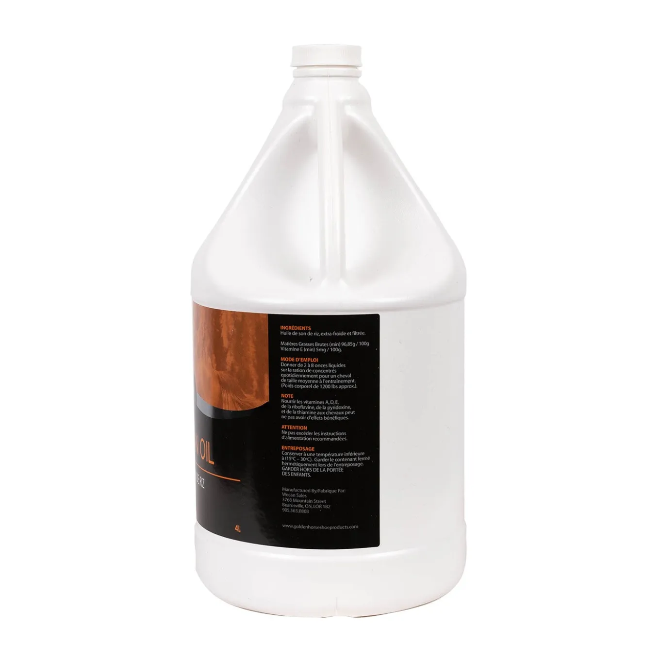 Golden Horseshoe Rice Bran Oil 4 L