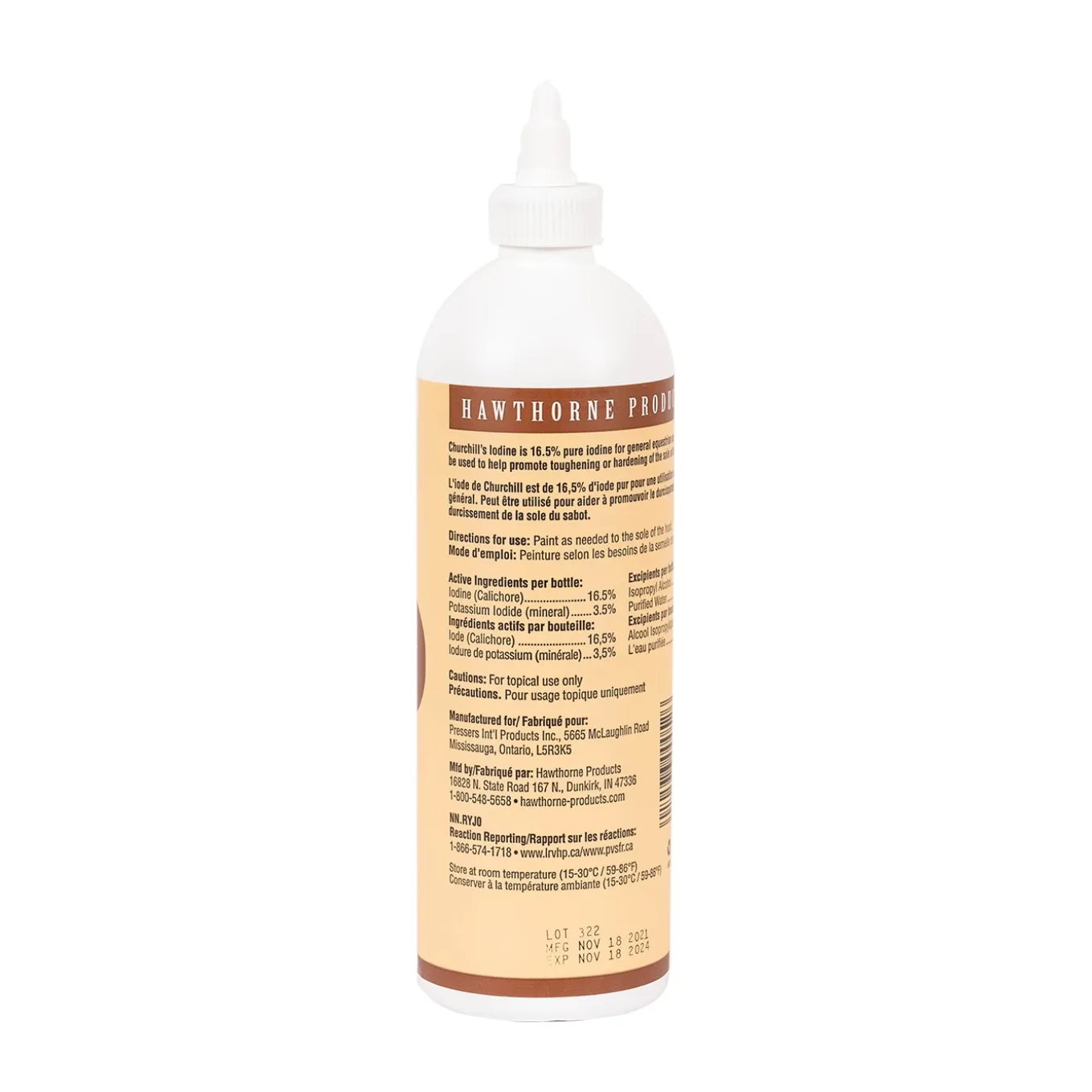 Hawthorne Churchill's Iodine 16.5% Tincture 473 mL