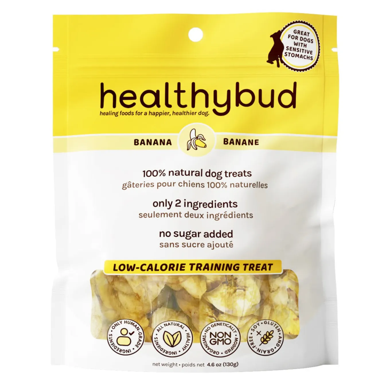 Healthybud Banana Chips Dog Treats 150 g