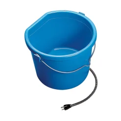 Heated Flat Back Plastic Water Bucket 18.9 L