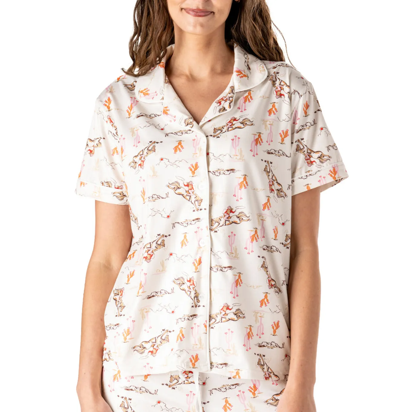 Hello Mello Hold Your Horses Pajama Top