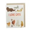 I Love Cats Greeting Card