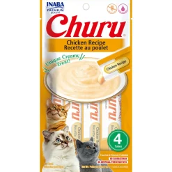 Inaba Churu Chicken Puree Cat Treats 56 g - Pack of 4