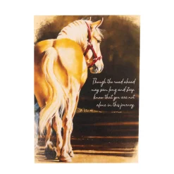 Ink on Paper Horse on Path Sympathy Card