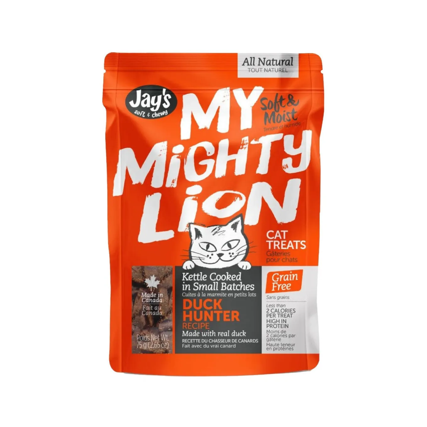 Jay's My Mighty Lion Duck Cat Treats 75 g