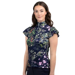 Kastel Denmark Flutter Sleeve Print Top