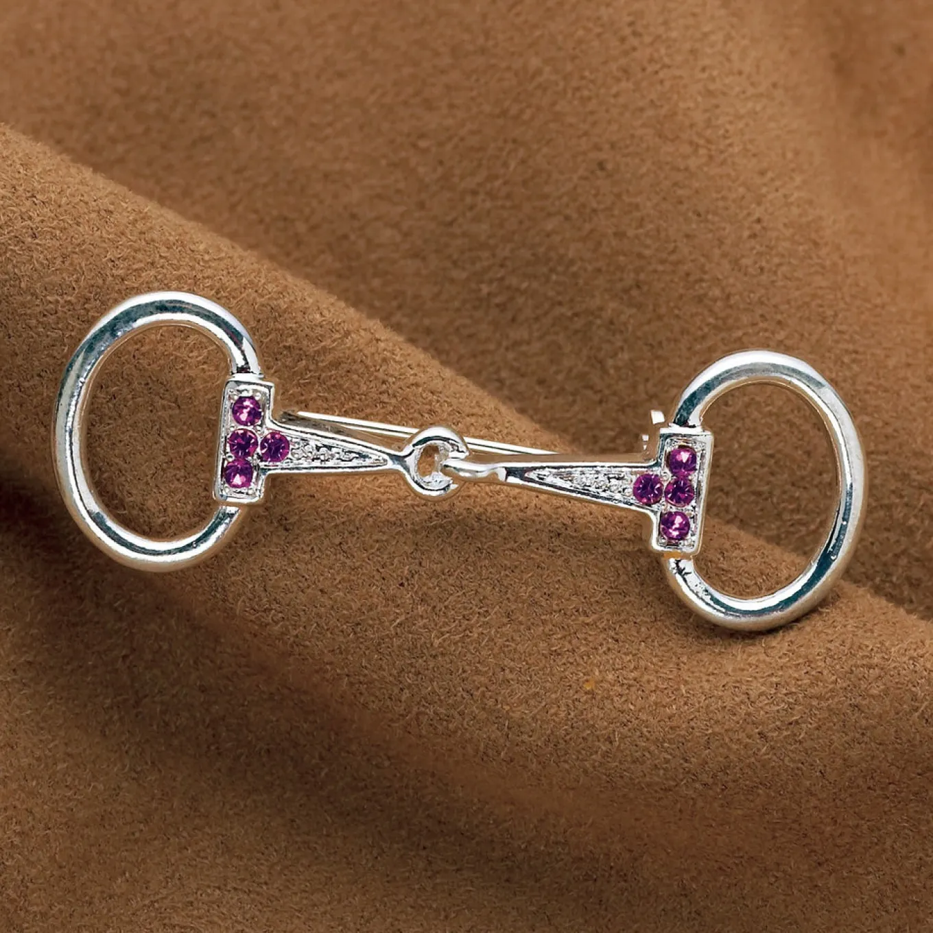 Kelley & Co. Small Rhinestone Snaffle Bit Stock Pin