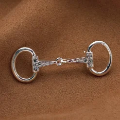Kelley & Co. Small Rhinestone Snaffle Bit Stock Pin