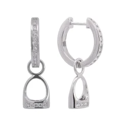 Kelly Herd Hanging English Stirrup Earrings