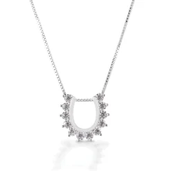 Kelly Herd Outside Set Horseshoe Necklace