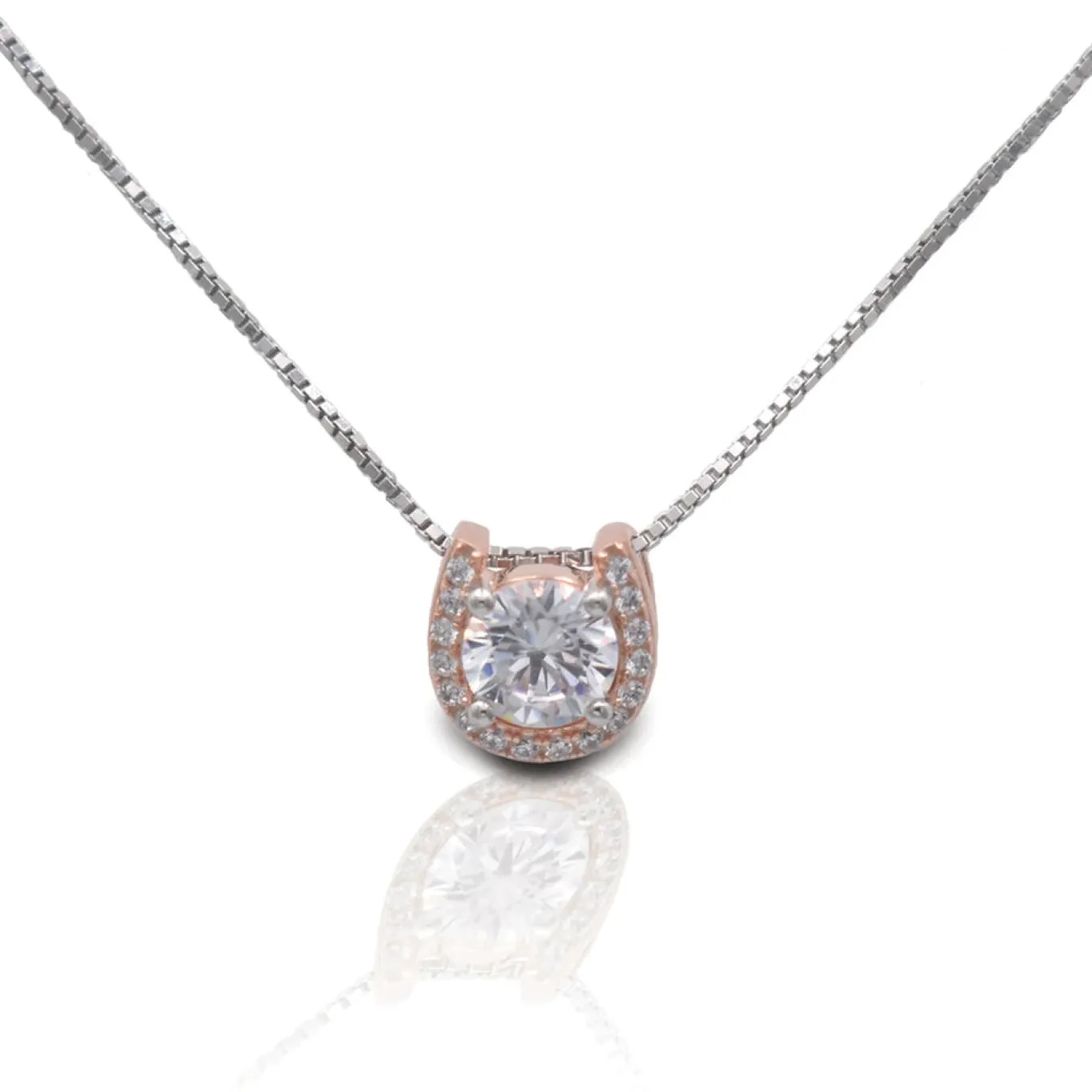 Kelly Herd Rose Gold Plated Horseshoe Necklace