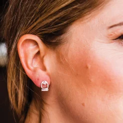 Kelly Herd Stud Earrings W/ Large English Stirrup Jackets