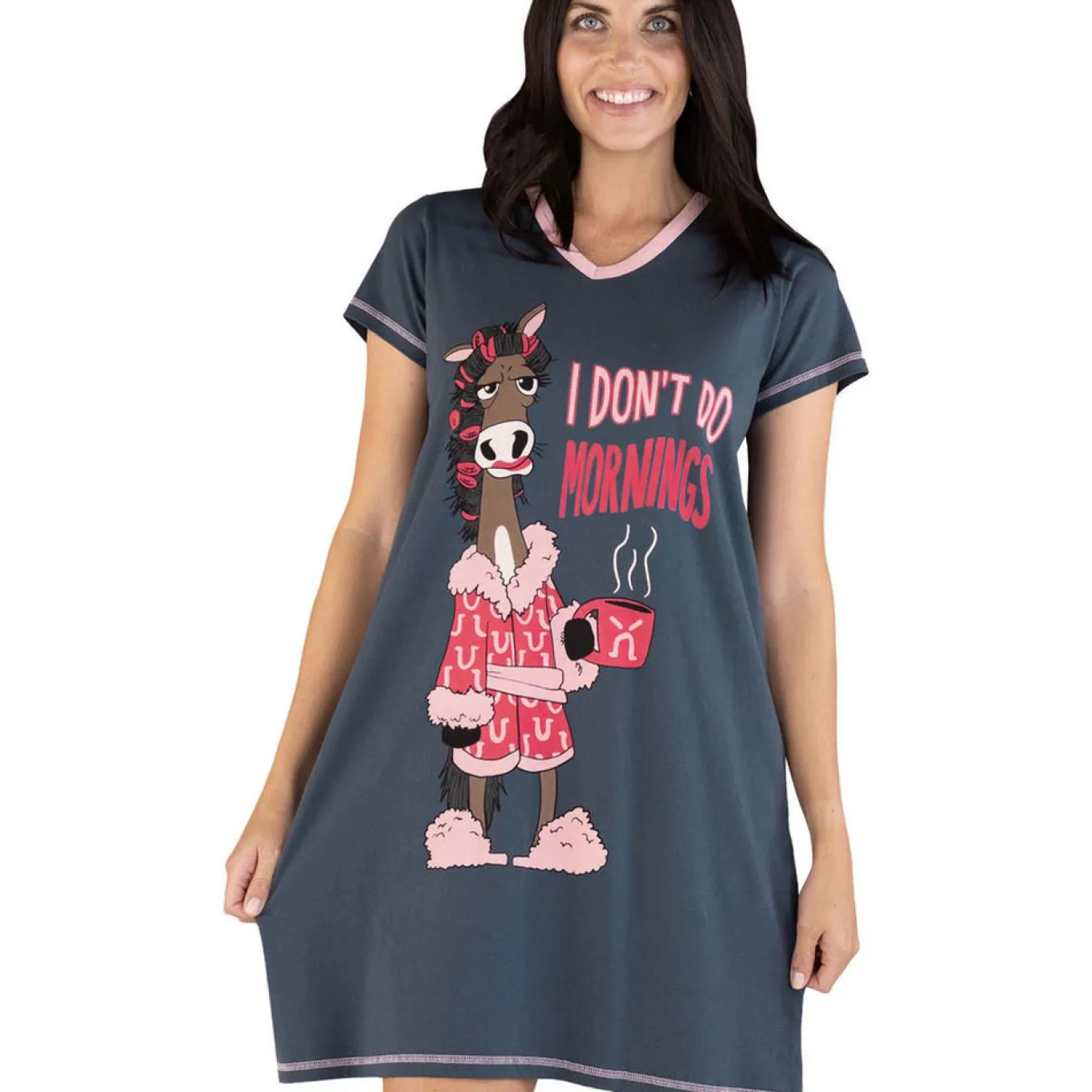 Lazy One I Don't Do Mornings Nightshirt