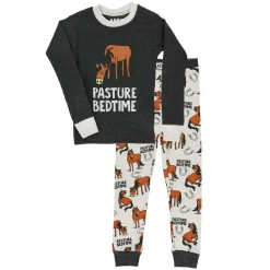Lazy One Pasture Bedtime Long Sleeve Pajama Set - Kids'