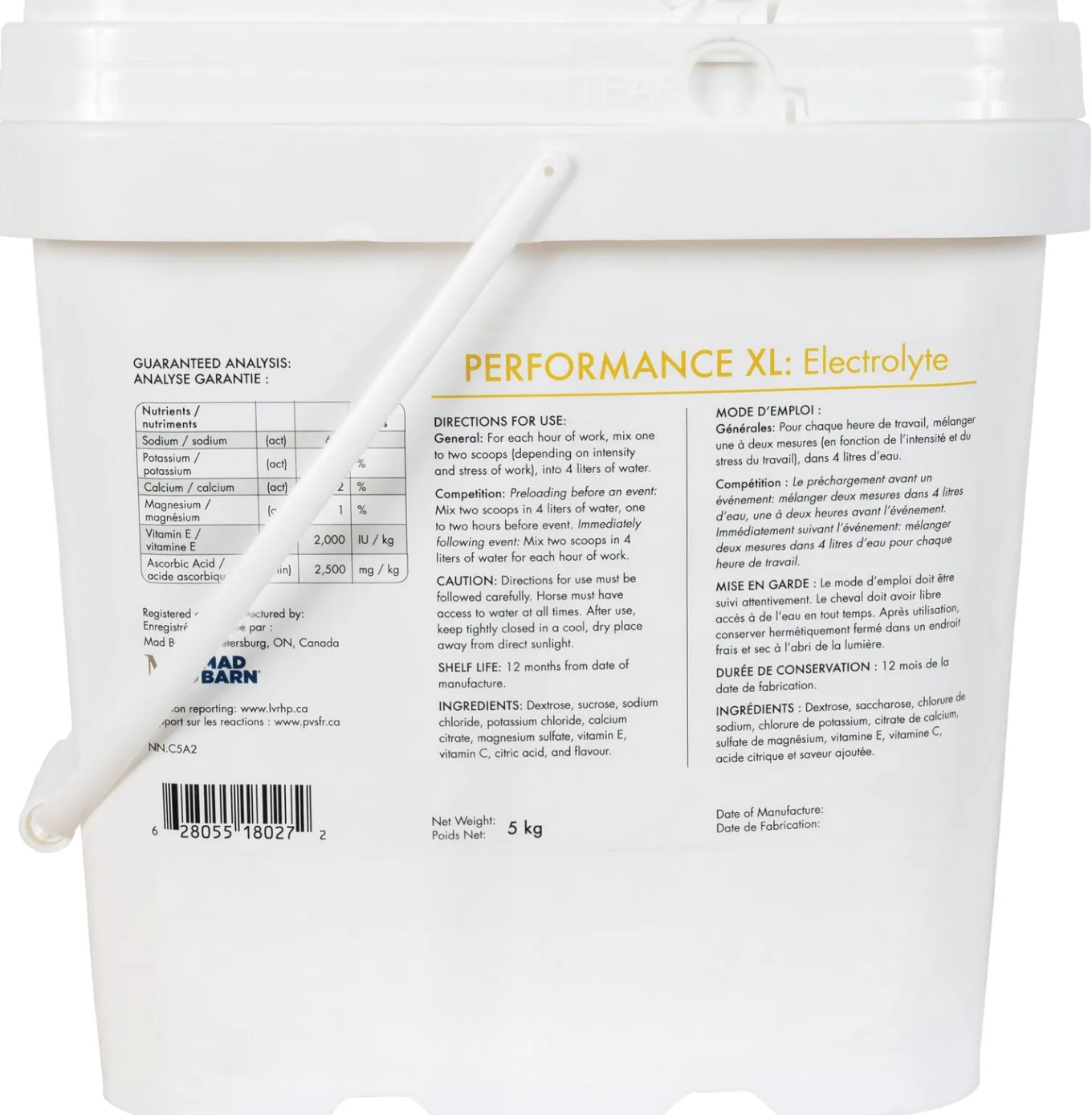 Mad Barn Performance XL Electrolytes 5 kg