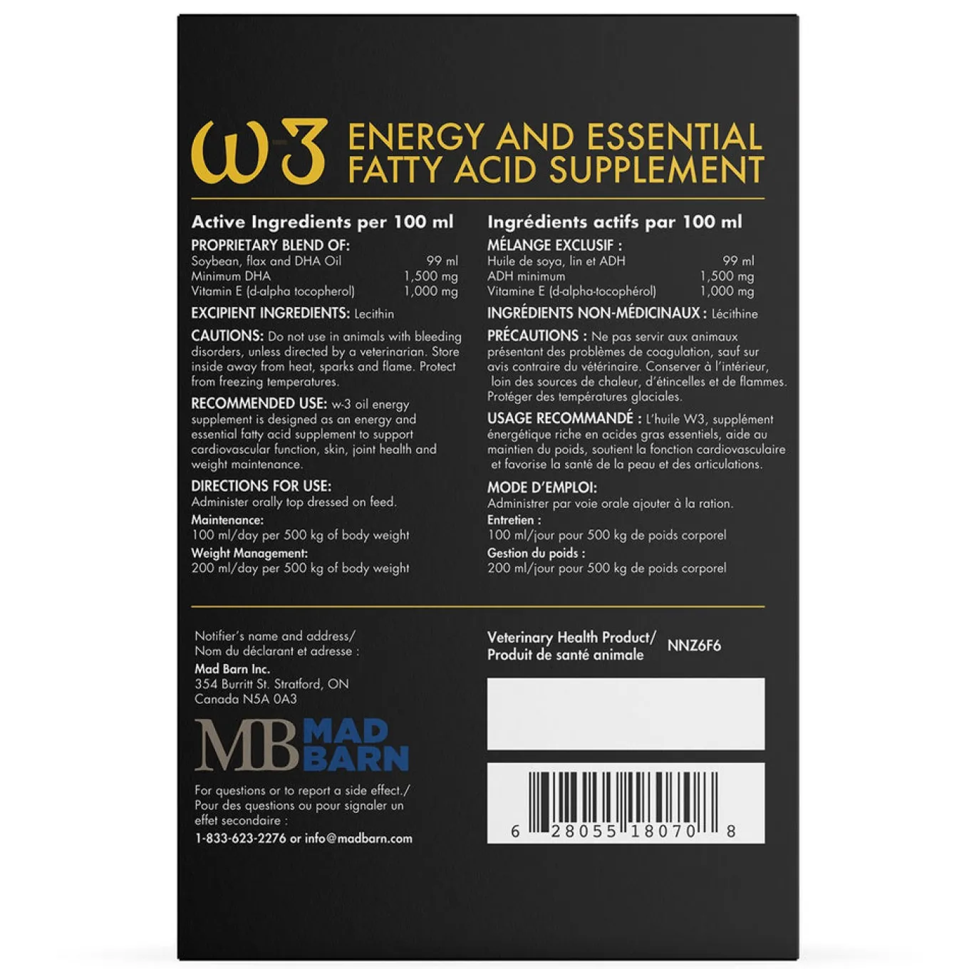 Mad Barn W3 Oil 5 L