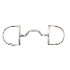 Metalab Copper Inlay Ported Dee Ring Snaffle Bit W/ Hooks