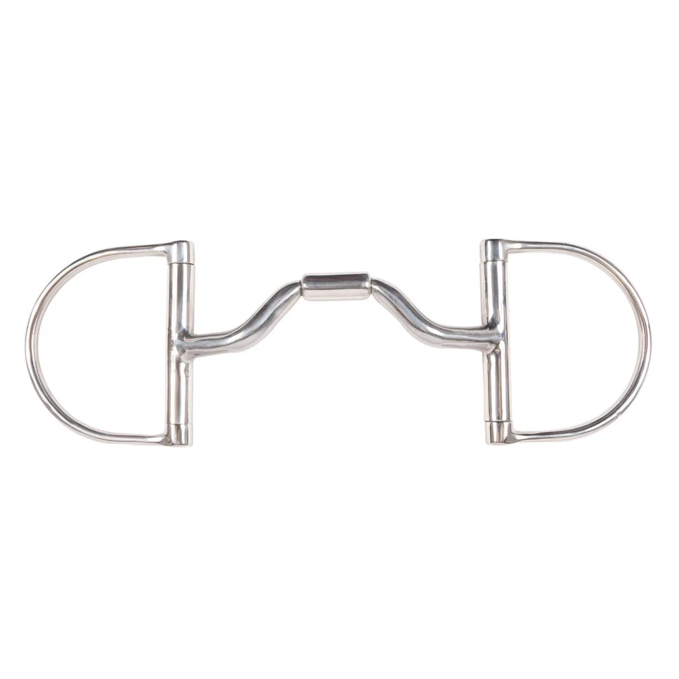 Metalab Dee Ring Snaffle Bit W/ Ported Barrel & Copper Inlay